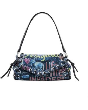 Desigual Medium Graffiti Bag - Blue