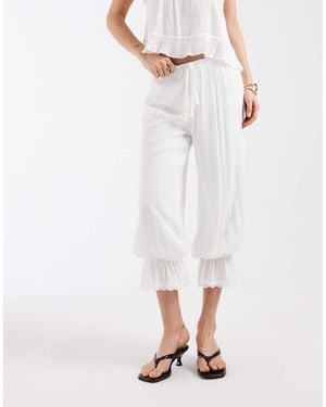 Motel Basma Bloomer Trousers - White