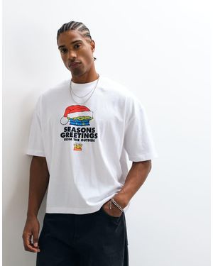 ASOS Disney Pixar Oversized Boxy T-shirt With Toy Story Print - White