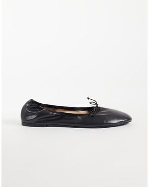 Mango Stretchy Ballet Flat - White