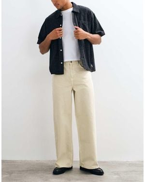 ASOS Vaqueros Extragrandes Blancos Con Cordón Ajustable