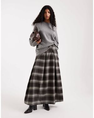 ASOS Pleated Circle Maxi Skirt - Multicolor
