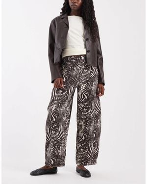 ASOS Barrel Leg Jean - Multicolor