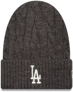 KTZ La dodgers bonnet à revers en tricot torsadé - Gris