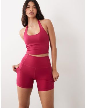 4505 Hourglass - short legging - Rouge
