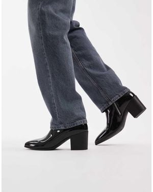ASOS Heeled Chelsea Boots - Blue