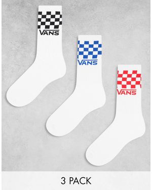 Vans Classic - chaussettes - noir/bleu/rouge - Blanc