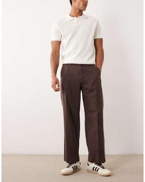 Abercrombie & Fitch baggy Pull On Trousers - White
