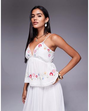River Island Floral Embellished Bralet - Grey