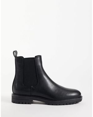 ASOS Chelsea Boots With Cleated Sole - Black