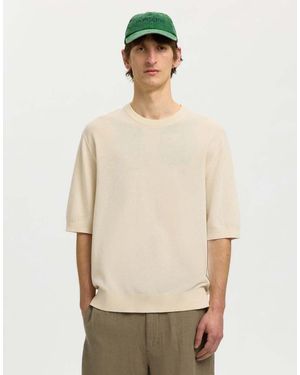 SELECTED T-Shirt Color Betulla - Neutro