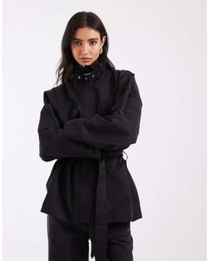 ASOS Tailored Oversized Utility Jacket - Black
