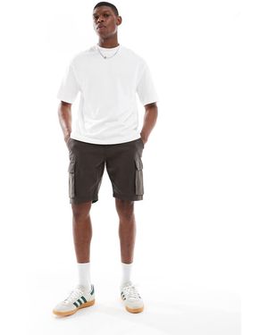 French Connection French Connection Cargo Pocket Linen Shorts - White