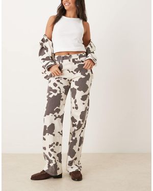 Abercrombie & Fitch Mid Rise 90S Relaxed Jeans - Natural