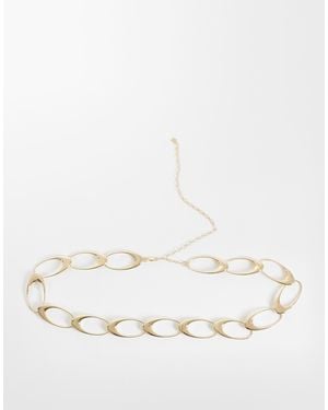 ASOS Oval Chain Belt - Natural