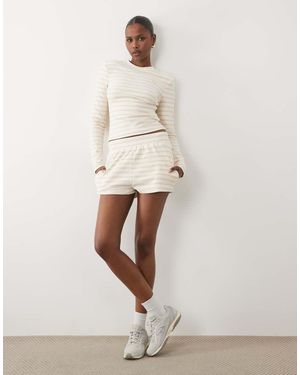 Wanderdoll Camisa Blanco Leche Y Amarillo Miel De Punto Liso Premium Frankie De (Parte De Un Conjunto) - Neutro