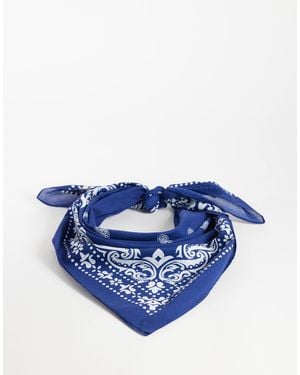Vero Moda Paisley Bandana Scarf - Blue