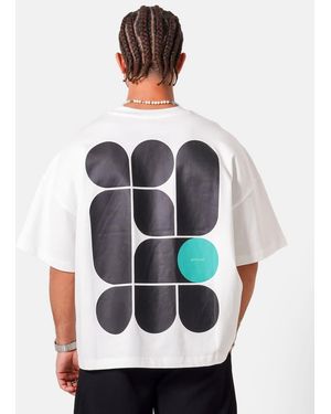 Sixth June T-Shirt Met Kunstprint Op De Achterkant En Korte Mouwen - Wit