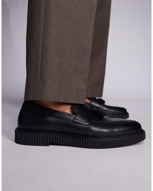 ASOS – creepers-loafer aus em leder - Grau