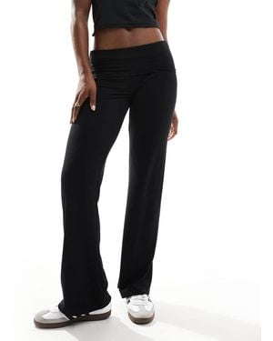 Cotton On Sleep Recovery Roll-waist Lounge Trousers - Black