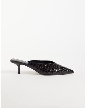 ASOS Surprise Pointed Kitten Heeled Mules - Multicolour