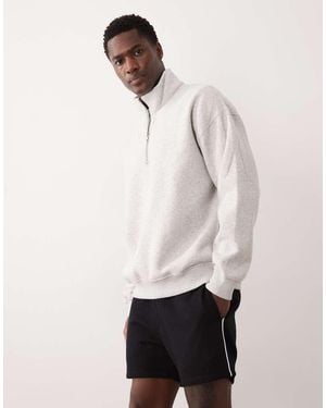 ASOS Slim Fit Jersey Shorter Jersey Short With Contrast Side Piping - Natural