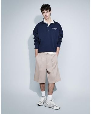 Only & Sons Loose Fit Tailored Bermuda Shorts - Natural