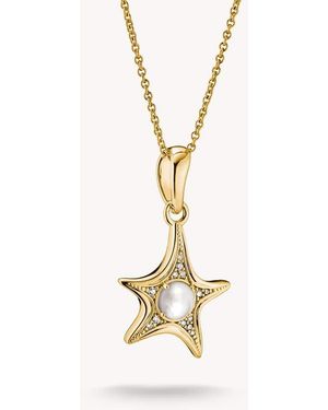 Thomas Sabo Chain Starfish With Mother-Of-Pearl - White