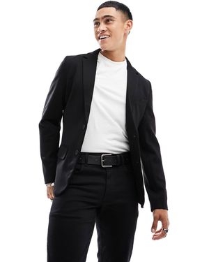 Only & Sons – schmal geschnittener blazer - Schwarz