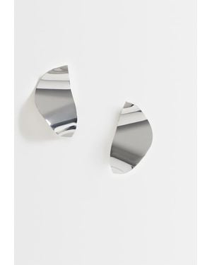 ASOS Large Abstract Earrings - Metallic