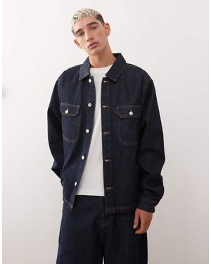 Reclaimed Vintage Western Denim Shirt Co-ord - Blue