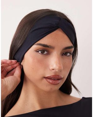 4505 Twist Front Plush Studio Headband - Blue