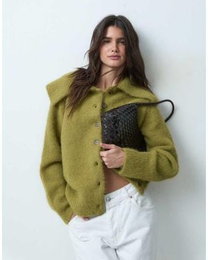 ASOS Cardigan Stretto - Verde