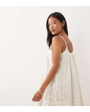 Miss Selfridge Cami Trapeze Dress - White
