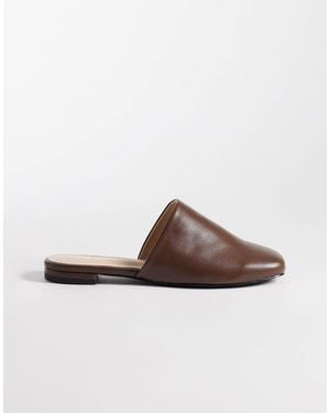 Public Desire Emmi Flat Mules - Brown