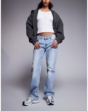 Juicy Couture Skinny Diamante Logo Low Rise Jeans - Blue