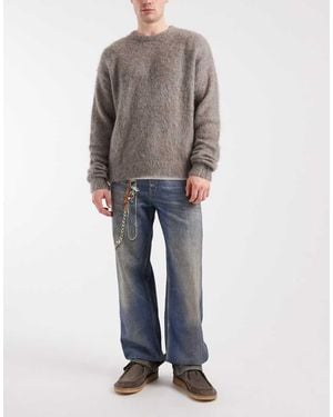Tommy Hilfiger Jaimie Relaxed Straight Fit Jeans With Print Details - Grey