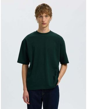 SELECTED T-Shirt Color Pineta - Verde