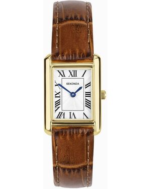 Sekonda Colette 22Mm Rectangular Watch - Natural
