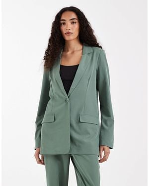 Vero Moda Loose Fit Tailored Blazer Co-ord - Green