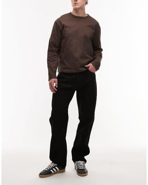 Wrangler Frontier Relaxed Straight Fit Jeans - Black