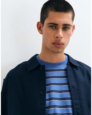 Only & Sons Camisa Holgada En Azul Marino