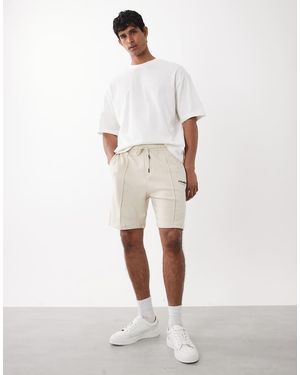 Jack & Jones Sweat Short With Logo - White