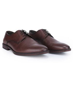 Thomas Crick Lanner Leather Formal Derby Shoes - Brown