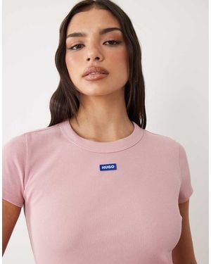 HUGO Logo Easy Tee - Pink