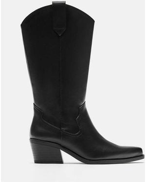 Pull&Bear Cowboylaarzen - Zwart