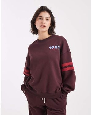 Cotton On Graphic Style Sweatshirt - Purple