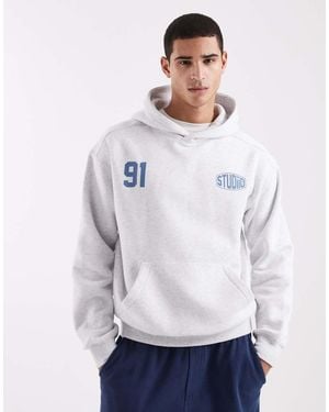 Cotton On Cropped Fit Graphic Hoodie - White