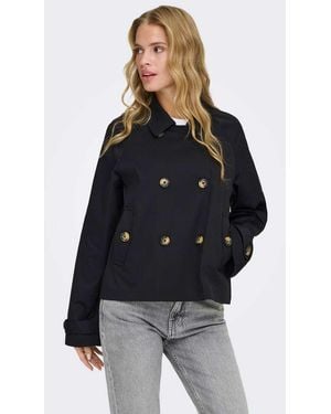 ONLY Gabardina Negra - Azul