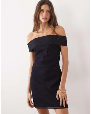 ASOS Bardot Mini Dress - Blue